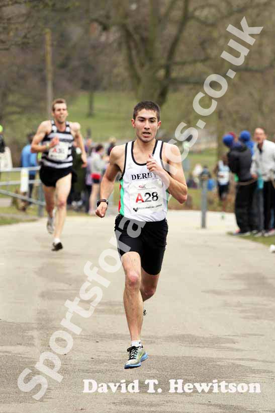Alberto Sanchez (Derby) during the National Mens12 Stage Relay.